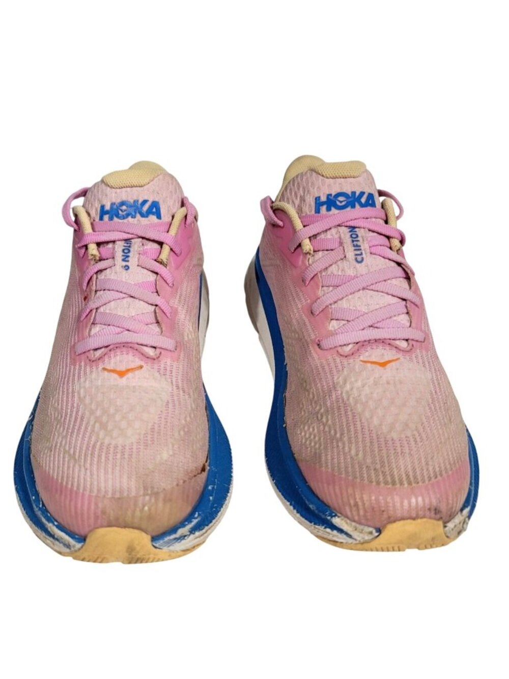 Hoka One One Clifton 9 Youth Running Shoes Pink/Blue Size 5Y EU38 Breathable Mes - Picture 12 of 12